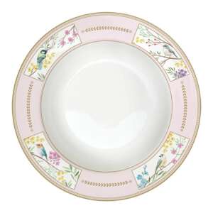 R2S.943BIME porcelán mélytányér, 21,5cm, Birds Melody mintával - Tányér