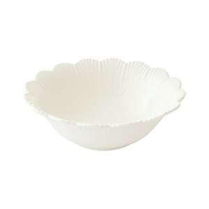 Fehér porcelán tál díszes szegéllyel, 20cm, Fleuri white - Tál