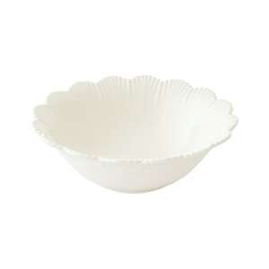 Fehér porcelán tál hullámos szegéllyel, 16cm átmérőjű, Fleuri white - Tál
