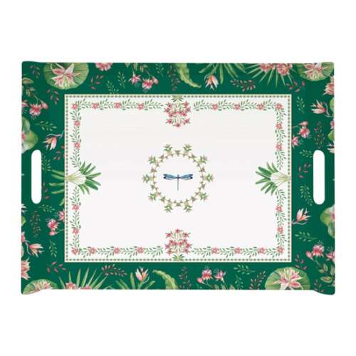 Botanic Chic Műanyag Tálca - 52x37cm