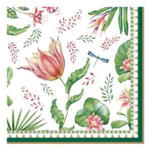 R2S Botanic Chic virágmintás papírszalvéta, 20 darabos - Szalvéta