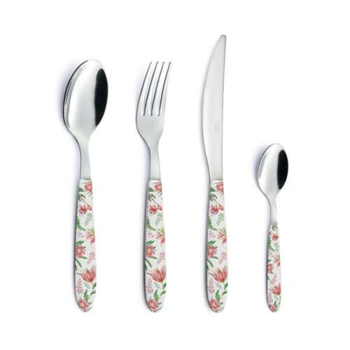 R2S.2272BOCH Botanic Chic evőeszköz szett virágmintával, tartalmaz villát, kést és kanalat