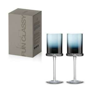 2 db-os Fun Classy borospohár szett, sötétkék, 270ml - Pohár