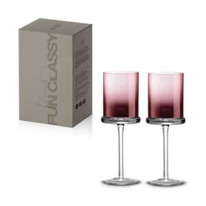 2 db-os szett lila borospohár, Fun Classy márka - Pohár