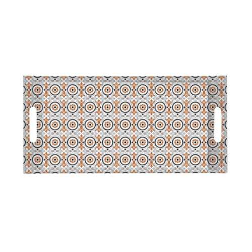 Atmosphere Geoethnic műanyag tálca fogantyúkkal, 40x19cm