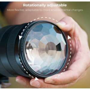 Filtru obiectiv K&F Concept Prismă Kaleidoscopică KF01.2488 72mm pe obiectivul camerei - Accesorii pentru camere de acțiune