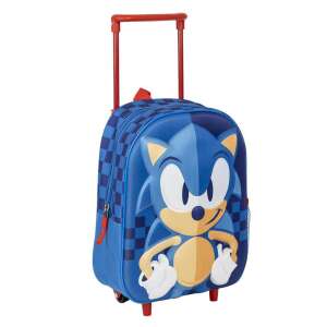 Sonic the Hedgehog Rollrucksack mit kariertem Muster, Vorderansicht - Sonic