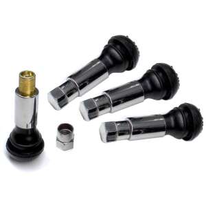 Króm fém autószelepkészlet hatszögletű kupakkal - Autó szelepsapka