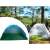 Modrý rozkladací plážový stan, UV ochrana, ľahko sa montuje, prenosný, v použití