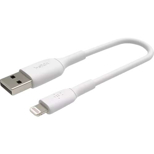 Belkin 15cm USB-A - Lightning kábel, fehér - Lightning kábel