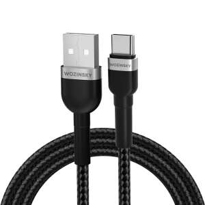 Kabel Wozinsky WNBAC2 USB-A do USB-C, 2.4A, 2m, czarny - Kabel USB