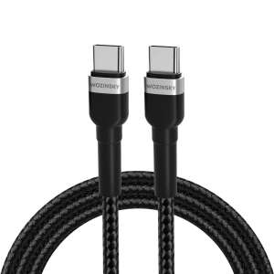 Kabel Wozinsky WNBCC2 USB-C do USB-C, 65W Power Delivery, 2m, czarny - Kabel USB
