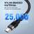 Wozinsky WNBCL1 Type-C auf Lightning Kabel, schwarz, 1 Meter, 30W Power Delivery, Nylongeflecht