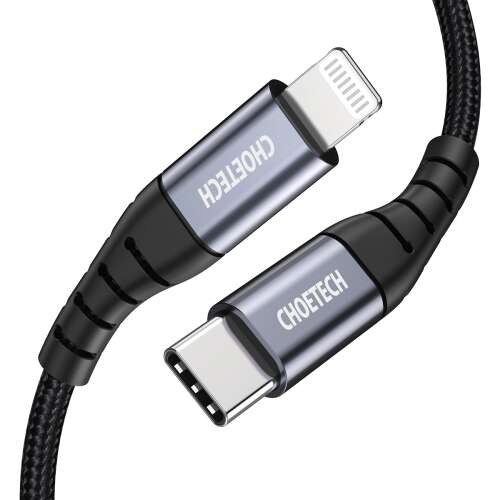 Choetech IP0041 USB-C auf Lightning Kabel, schwarz, 2m