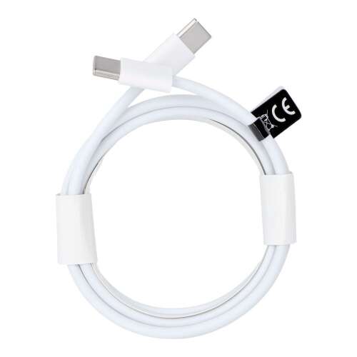 White USB-C to USB-C cable, 2 meters long, supports 60W fast charging and data transfer