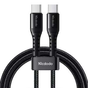 Mcdodo CA-5640 USB-C - USB-C kábel, 60W, 0,2 m, fekete - USB kábel