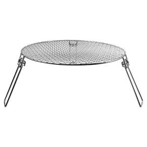 MIR-HP27 42 cm-es acél grillrács lábakkal, tökéletes kempingezéshez és szabadtéri főzéshez - Vízforraló, Kenyérpirító, Szendvicssütő és Asztali grillsütő