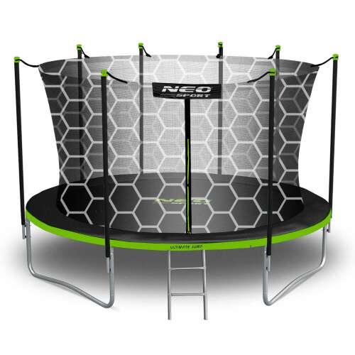 NEO Sport 12ft trampoline with safety net and ladder