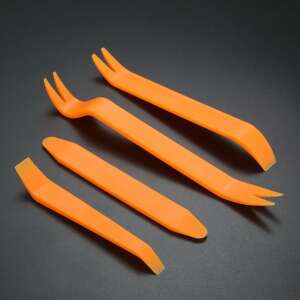 4-teiliges Auto-Verkleidung-Entfernungstool-Set, orangefarbene Kunststoff-Hebelwerkzeuge zum Entfernen von Autoinnenverkleidungen, Polstern und Zierleisten - AMiO