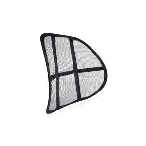 Възглавница за стол с лумбална опора за корекция на стойката, черен цвят