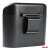 Amio car trash can side view, black, 17 x 9 x 9 cm
