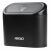 AMIO Black Car Trash Can - Front View - Compact Automotive Garbage Bin with Push Button