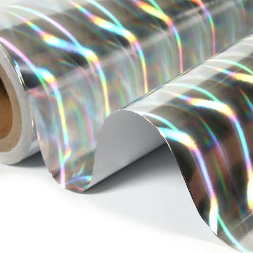Roll of holographic adhesive film for car parts, 200g/m², printable with pigment, laser, solvent, UV inks