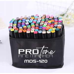 Sada 120 marker Protone Fine v čiernom puzdre - EALMEU