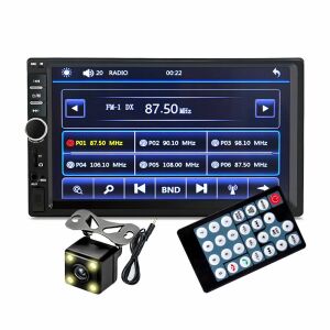 WDS-35 7 inch 2DIN Car Multimedia Player with Backup Camera and Remote - Head Unit
