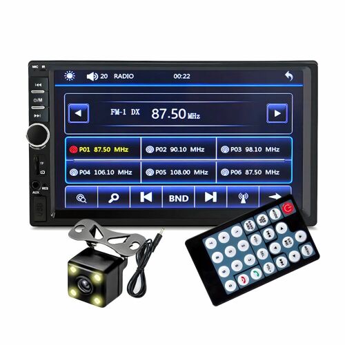 WDS-35 7 inch 2DIN Player Multimedia Auto cu Cameră de Marșarier și Telecomandă