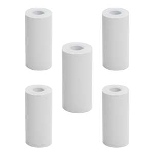 Set 5 role de hartie termica simpla 57 x 26 mm, 6 m lungime, pentru mini imprimanta EALMEU