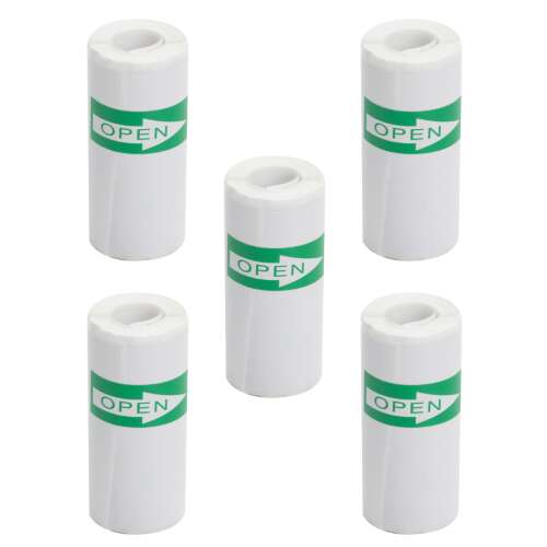 Set de 5 role de hârtie termică pentru imprimantă mini EALMEU, 57 x 26 mm, 6 m lungime