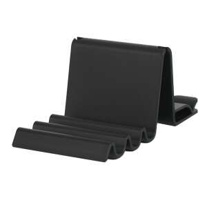 Univerzális mobiltelefon tartó, tökéletes otthonra, irodába és utazásra, műanyag, állítható, csúszás- és karcálló anyagból, fekete, EALMEU 101464400 - EALMEU