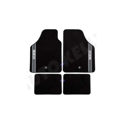 Sparco autós szőnyegek, fekete-szürke, 4 db-os szett