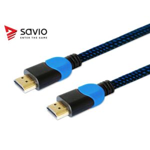 Savio GCL-05 HDMI kábel, 3 méter, nagy sebességű Ethernet-tel - HDMI kábel
