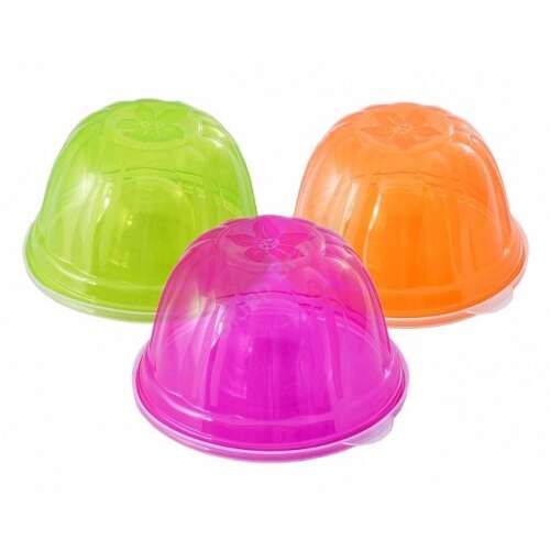 BranQ zselé formák, 3 darabos szett, színes, desszertek, zselé, puding készítéséhez