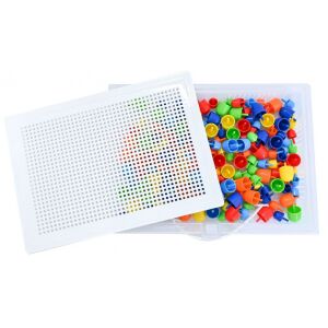 Mozaic 180 piese, set de mozaic cu plăcuță și piese colorate - Jocuri creative și de construcție