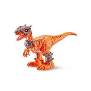 Robo Alive Dino Wars Raptor, pomarańczowa zabawka robotyczna dinozaur z zbroją, biega i zjada - Gra