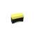 Sárga és fekete gumiabroncs ápoló szivacs applikátor, U alakú, 95x35x65 mm