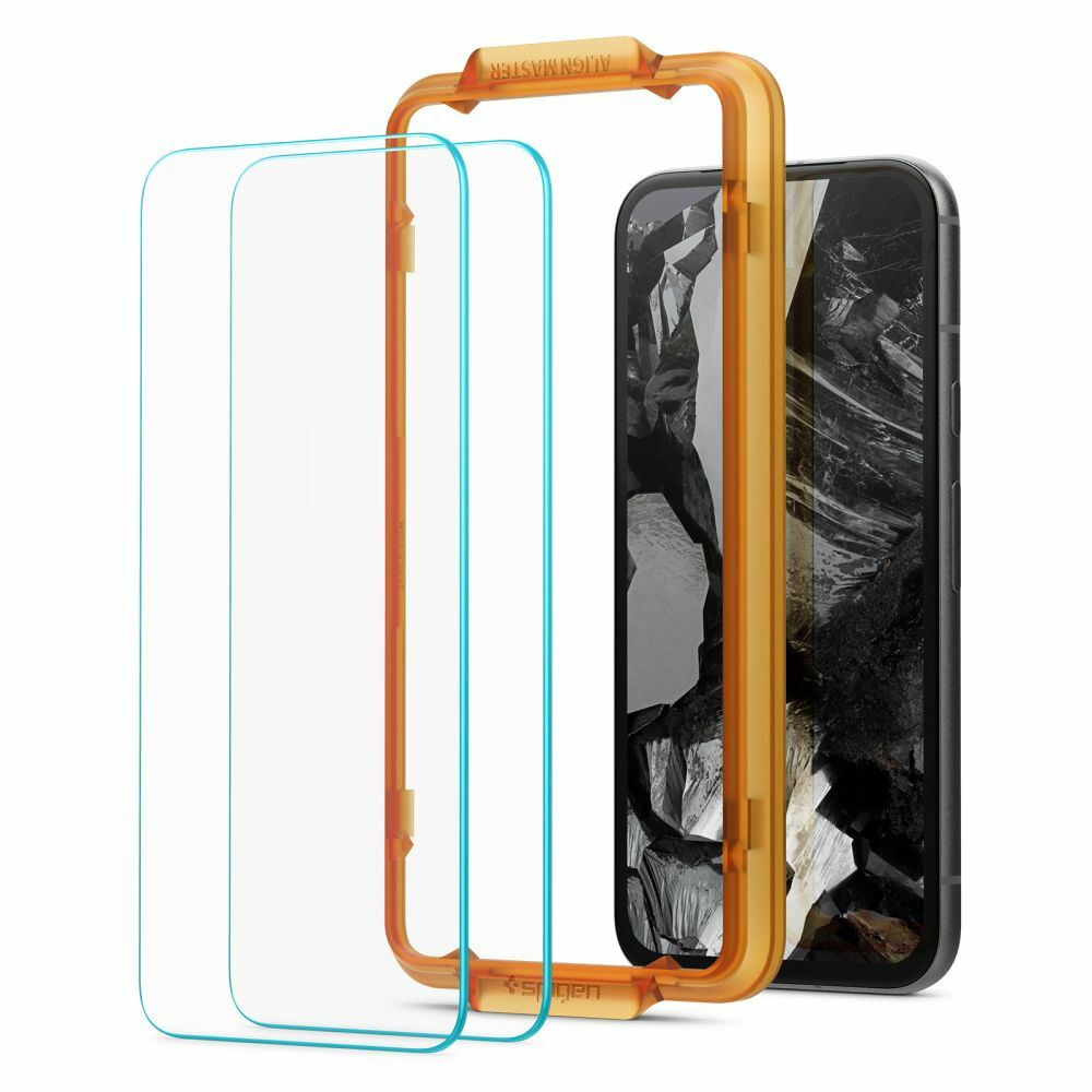 Spigen Alm Glas.TR 2-Pack - Szkło hartowane do Google Pixel 8A (2 szt.) (Przezroczysty)