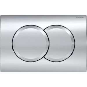 Płytka spłukująca Geberit Delta01, chrom, podwójny spłukiwanie - Akcesoria do zbiornika toalety