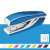 Capător Leitz Nexxt Wow No. 10, albastru, 10 coli, agrafe incluse