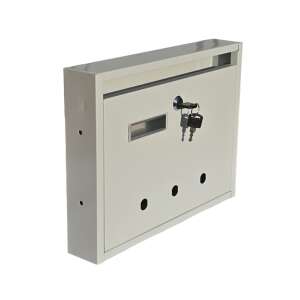 Lépcsőháuser Rio grauer Briefkasten mit Schlüssel, Vorderansicht - Perfekto