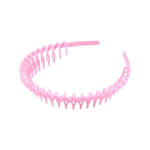 Crisalida light pink plastic headband with comb, 2.7 cm wide - Hair Clip, Headband