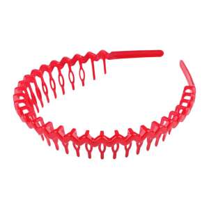 Red plastic headband with comb, Crisalida brand - Hair Clip, Headband