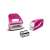 LEITZ "Wow" No.10, 10 sheets, pink electric stapler 80909648