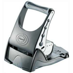 Maped Easy Punch 40 perforator cu două găuri, de înaltă rezistență, capacitate de 40 de coli, design ergonomic, argintiu și gri - Perforatori de hârtii