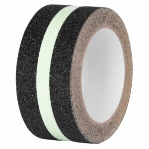 Strend Pro Anti-Slip Tape, Self-Adhesive, Extra Durable, 50 mm x 5 m, Black with Phosphorescent Insert 125163658 - Strend Pro