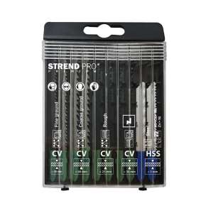 Strend Pro Pendulum Saw Blades Set, 10 pcs, 100/75 mm, Wood, Steel, Aluminum, CV, HSS 101490097 - Strend Pro