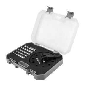 Graphite Suction Cup Guide with Diamond Core Drill Bits Set (5-12mm) for Tile, Glass, Ceramic Drilling - Hole saw & circular cutter